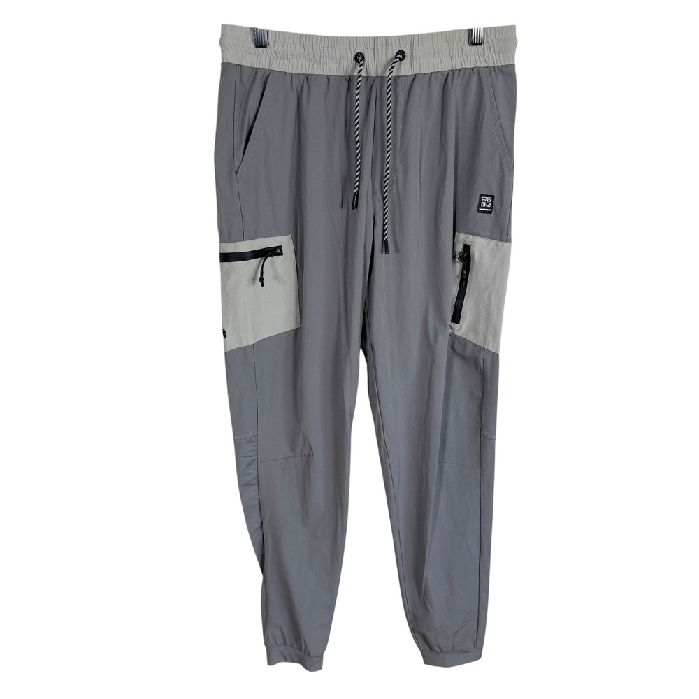 Bearded Goat Cargo Joggers Mens 30‎ Grey Performance Techwear Utility Pants